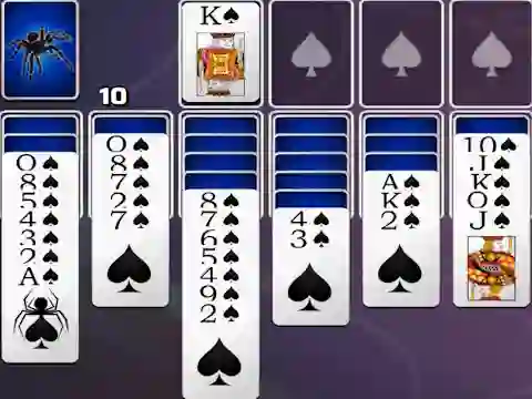 Igra Spades Spider Solitaire spletu