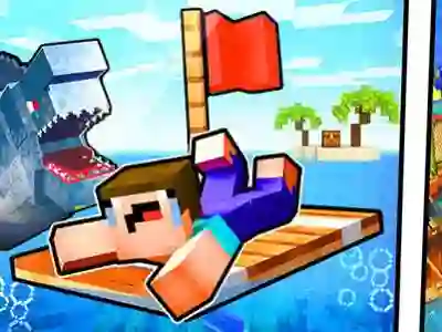 Igra Noob Raft: Ocean Survival spletu