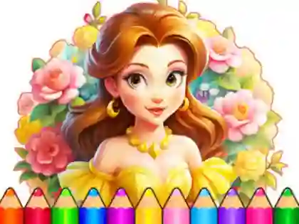 Igra Coloring Book: Flower Dress Up spletu
