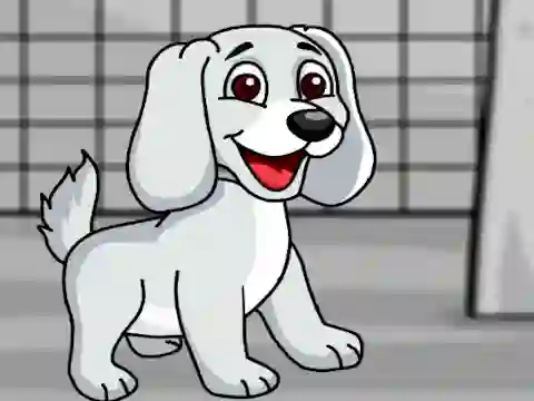Igra Rescue the White Puppy from Cage spletu