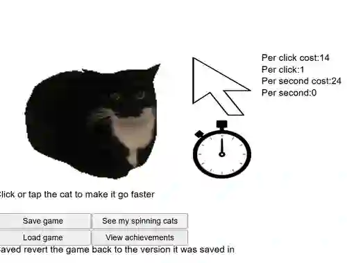 Igra Spinning Cat Clicker spletu