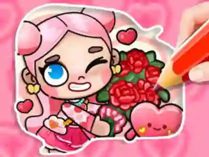 Igra Coloring Book: Avatar Valentine's spletu
