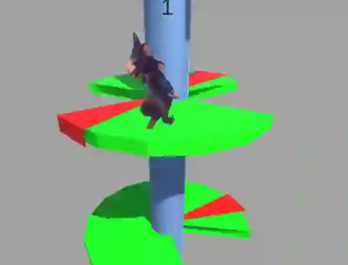 Igra Ratomilton Helix Jump spletu
