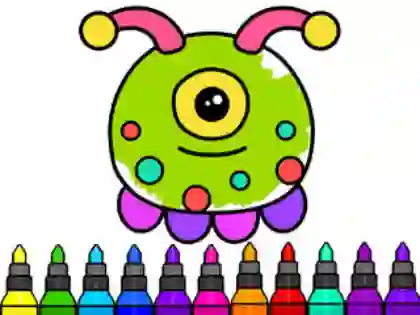 Igra Coloring Book: Alien spletu
