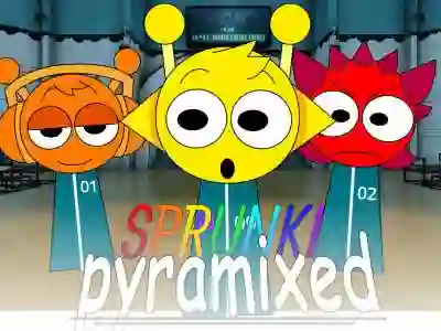 Igra Sprunki Pyramixed: Squid Game spletu