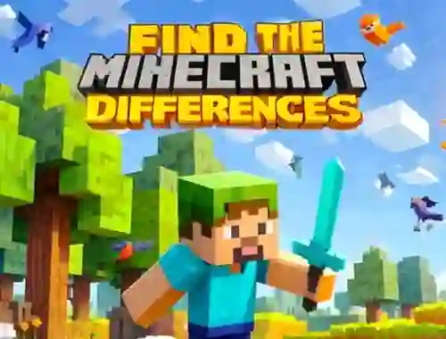 Igra Find The Differences: Minecraft spletu