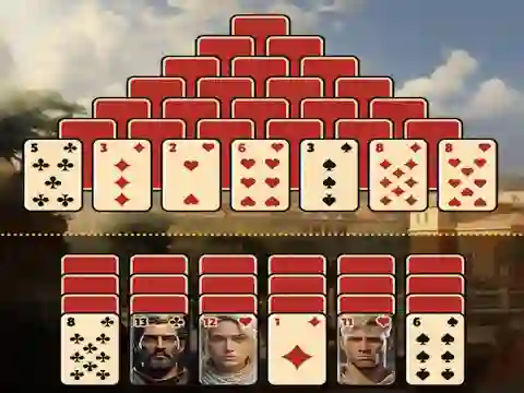 Igra Pyramid Solitaire Ancient Rome spletu