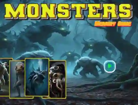 Igra Monsters Memory Game spletu