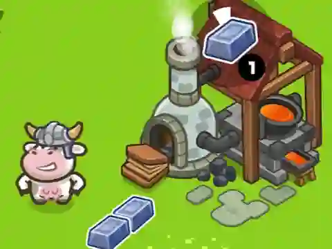 Igra Cow Castle spletu