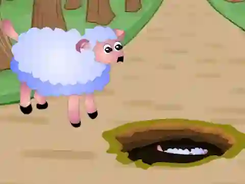 Igra Help Fallen Down Sheep Baby spletu