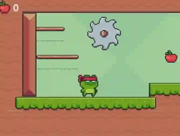 Igra Green Ninja Collects Apples spletu