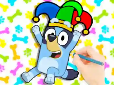 Igra Coloring Book: Clown Bluey spletu