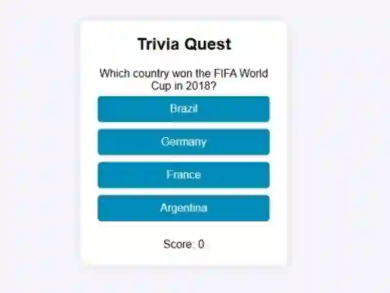 Igra Trivia Quest spletu