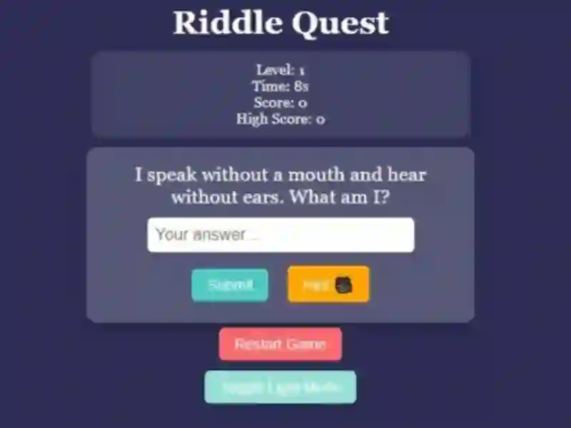 Igra Riddle Quest Brain Teaser spletu