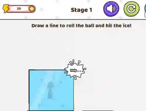 Igra Save The Stick Draw Line spletu
