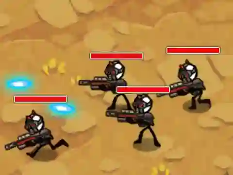 Igra Stickman Warfare spletu