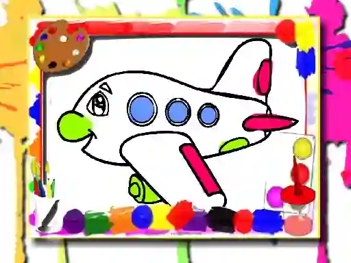 Igra Airplane Coloring Book spletu