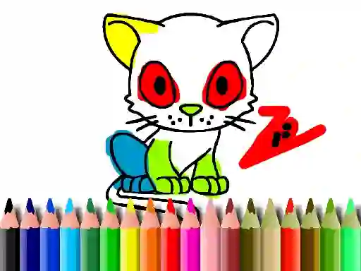 Igra Back To School: Cat Coloring spletu