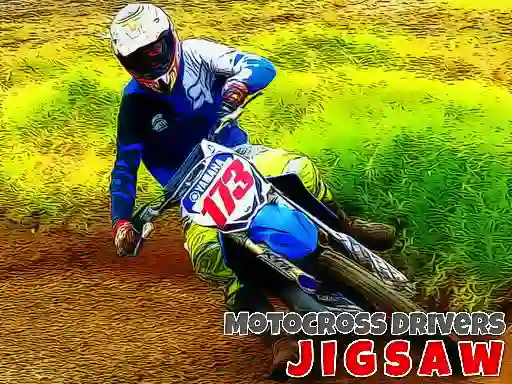 Igra Motocross Drivers Jigsaw spletu
