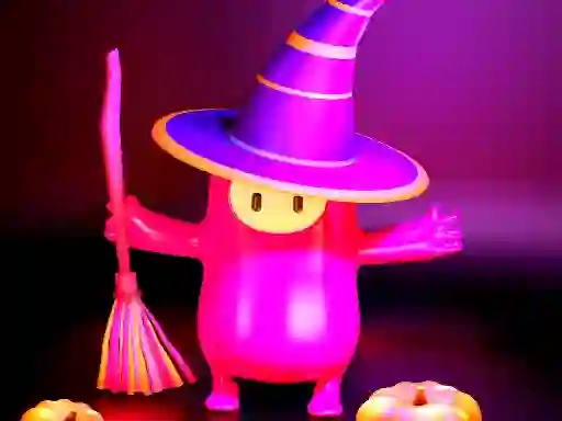 Igra Fall Guys Halloween Puzzle spletu