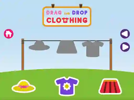 Igra Drag and Drop Clothing spletu