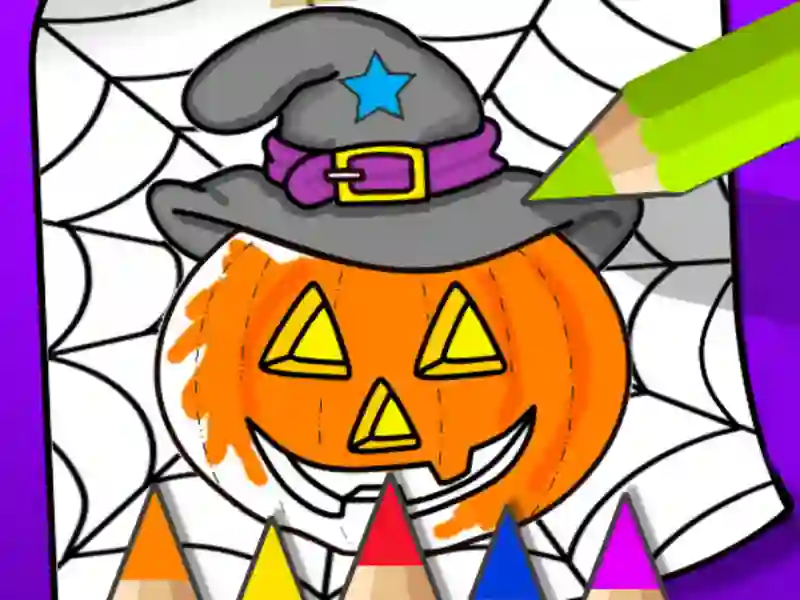 Igra Halloween Coloring Book spletu