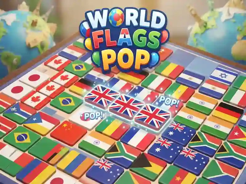 Igra World Flags Pop spletu