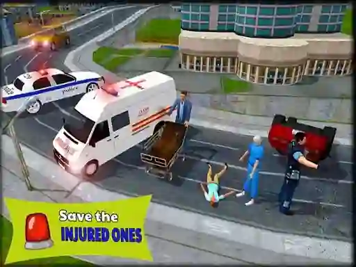 Igra Ambulance Rescue Driver Simulator 2018 spletu