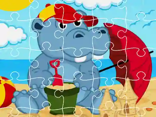 Igra Hippo Jigsaw spletu