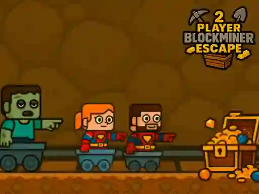 Igra 2 Player BlockMiner Escape spletu