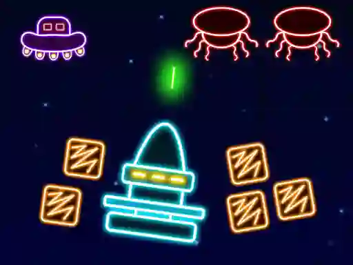 Igra Neon Invaders spletu