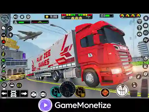 Igra Crazy car transport truck spletu