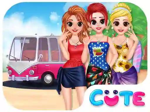 Igra Besties Summer Vacation spletu