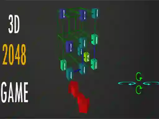 Igra 2048 - 3D spletu
