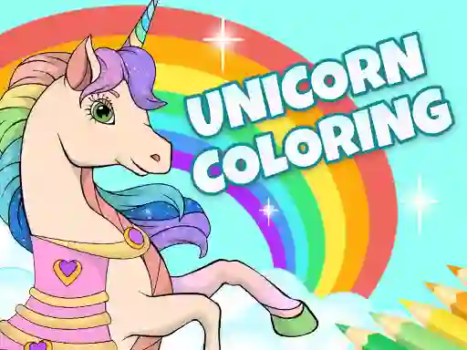 Igra Unicorn Dress Up Coloring Book spletu