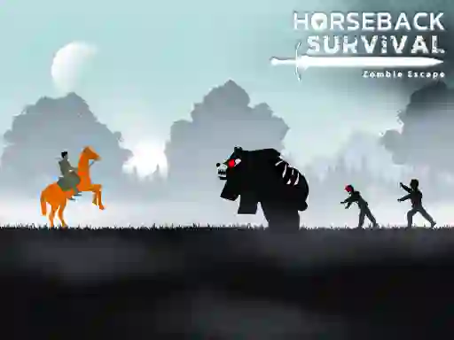Igra Horseback Survival Zombies Escape spletu