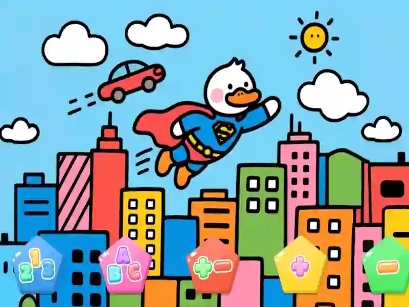 Igra Color By Code Super Duck spletu