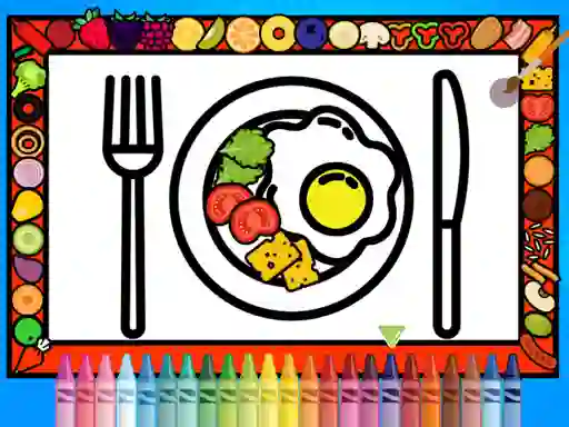 Igra Color and Decorate Dinner Plate spletu