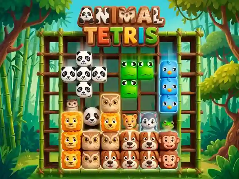 Igra Animal Tetris spletu