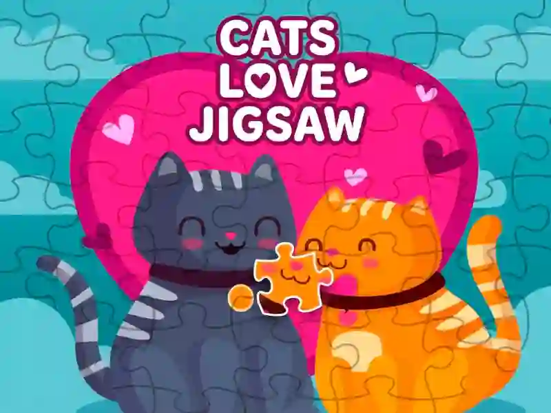 Igra Cats love jigsaw spletu