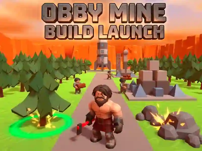 Igra Obby Mine Build Launch spletu