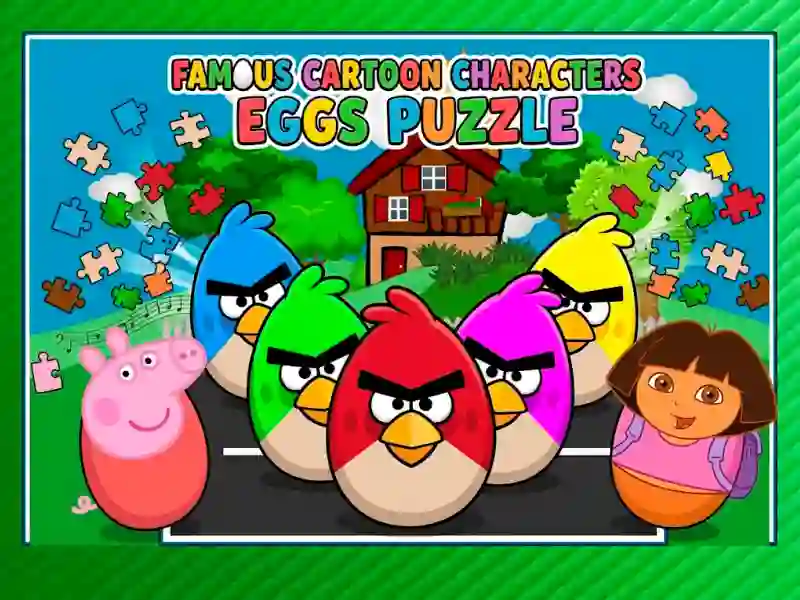 Igra Famous Cartoon Characters Eggs spletu