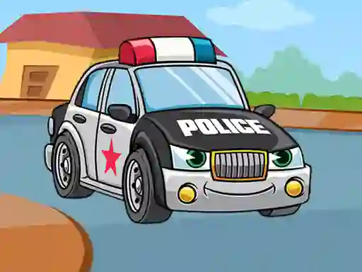 Igra Police Cars Jigsaw spletu
