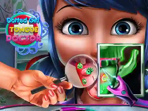 Igra Dotted Girl Tongue Doctor spletu