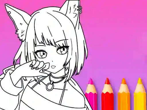 Igra Anime Manga Coloring Book spletu