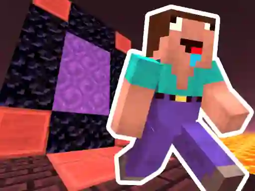 Igra Noob Steve Nether spletu