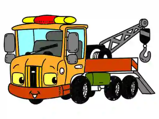 Igra Tow Trucks Coloring spletu