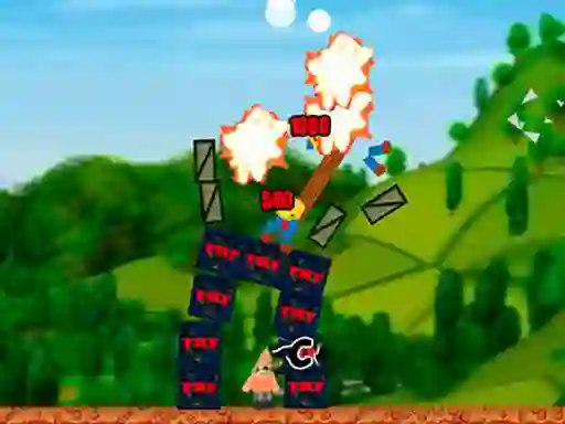 Igra Destroy the Village spletu