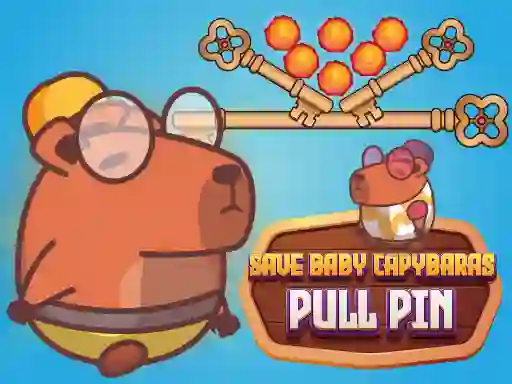 Igra Save Baby Capybaras Pull Pin spletu
