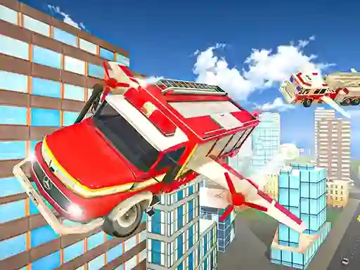 Igra Flying Fire Truck Driving Sim spletu